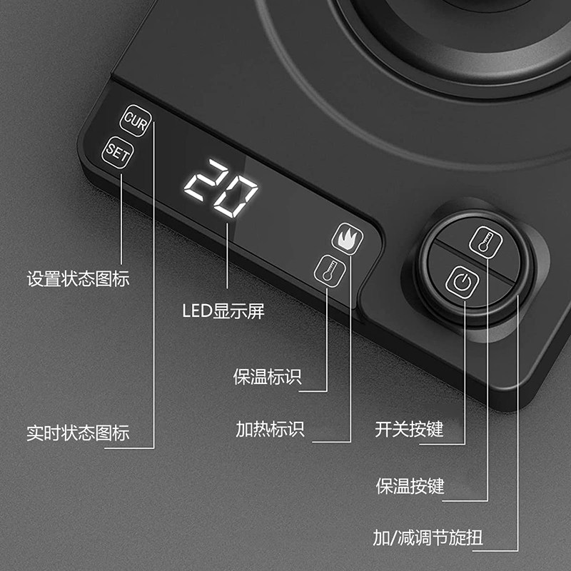 德国智能变频恒温电热水壶手冲咖啡壶控温款长嘴泡茶专用烧水壶,淘宝优惠券,粉丝福利购,淘宝优惠卷