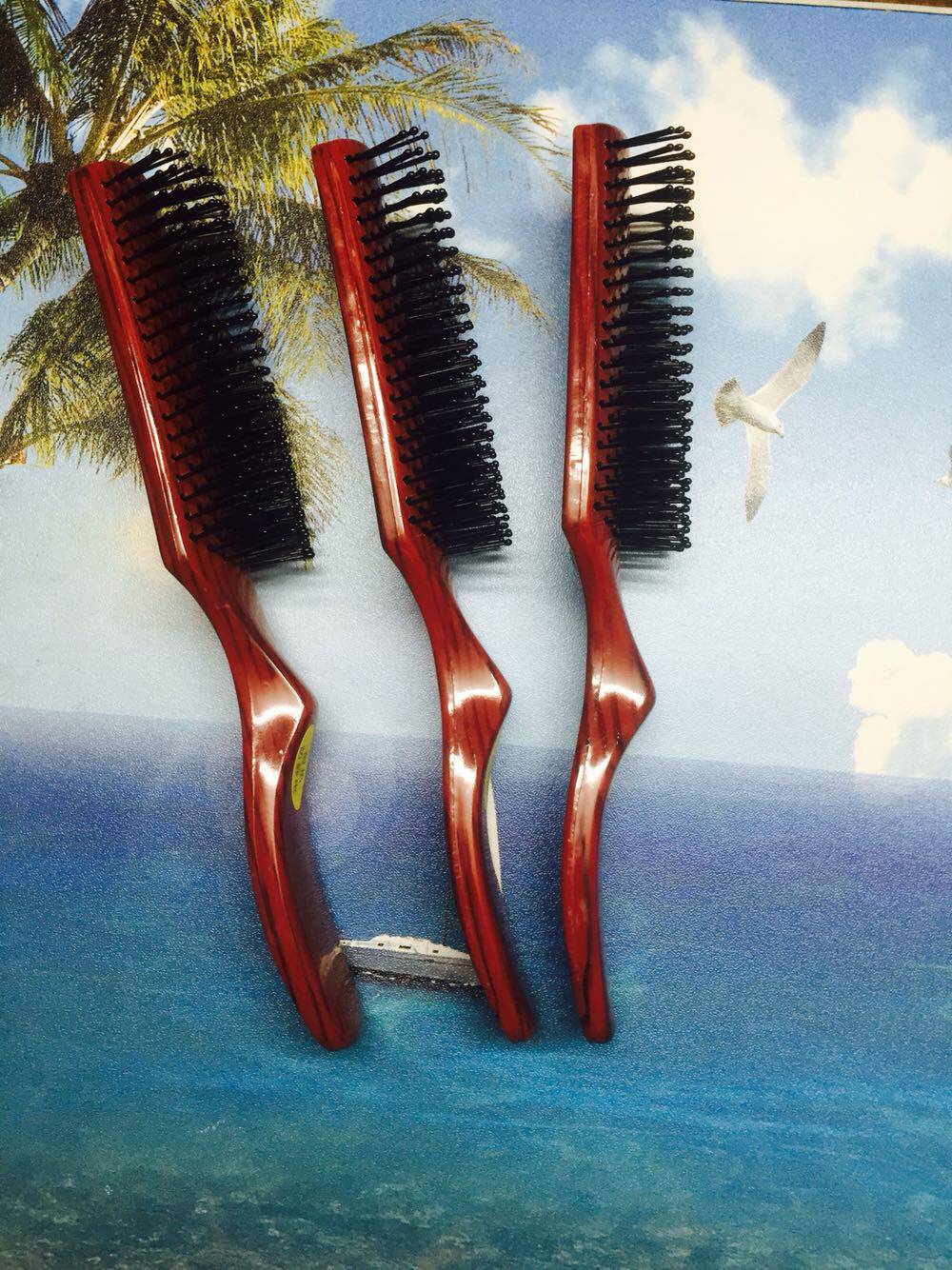 防静电发廊排骨梳男士大背头造型内扣梳按摩梳电滚梳卷发梳子