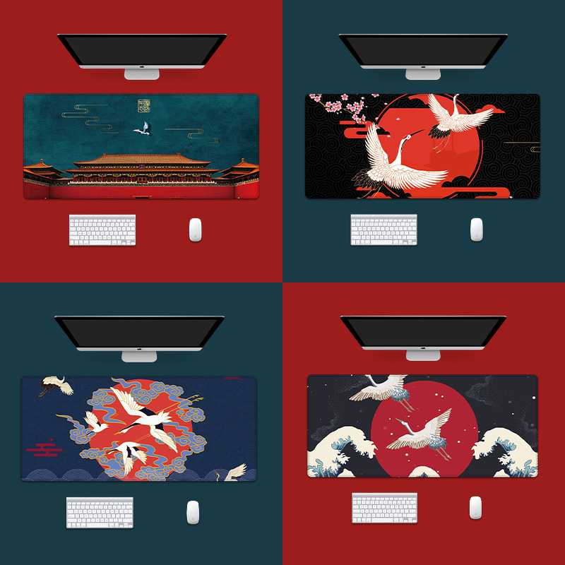 国潮鼠标垫超大号办公电脑周边键盘垫电脑桌垫男加厚防滑锁边定制,淘宝优惠券,粉丝福利购,淘宝优惠卷