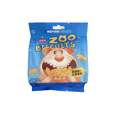 香美客动物饼干儿童宝宝趣味造型营养好玩零食休闲小吃100g*3小包