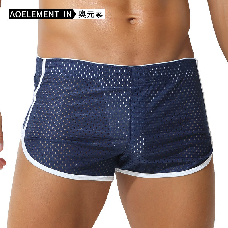 男士阿罗裤冰丝内裤男生夏季青少年四角短裤衩宽松个性潮流平角裤,淘宝优惠券,粉丝福利购,淘宝优惠卷