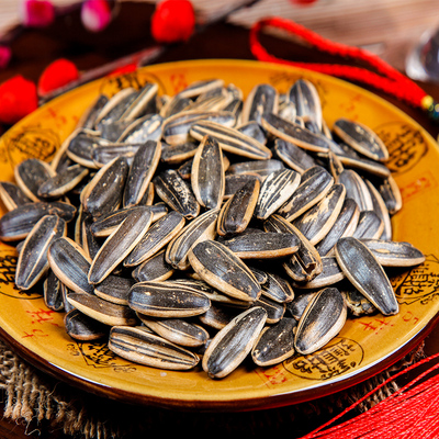 贝鼠果果焦糖山核桃原味瓜子500g*2袋葵花籽小包装炒货休闲小零食