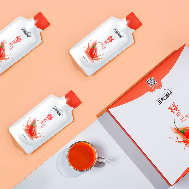 30ml*10袋枸杞原浆即食三颗果树 三颗果树枸杞原浆/枸杞制品