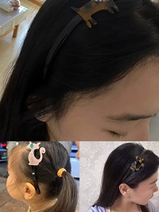 亚历山大同款 可爱动物系列醋酸发箍猫咪小狗头箍防滑压发发带