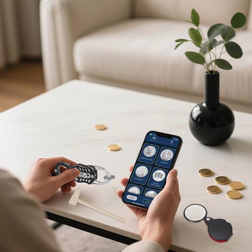 口袋硬币测试仪套件，金银硬币 Ping 测试 - 通过 Ping 共振测试 - 图1
