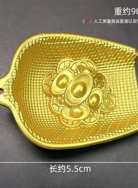 中国风黄铜簸箕耙犁葫芦元宝包包挂件配饰简约个性男女饰品铜器