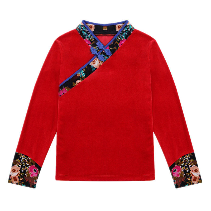 2022新款广场舞套装春秋冬金丝绒绣 维慕琳民族服装/舞台装