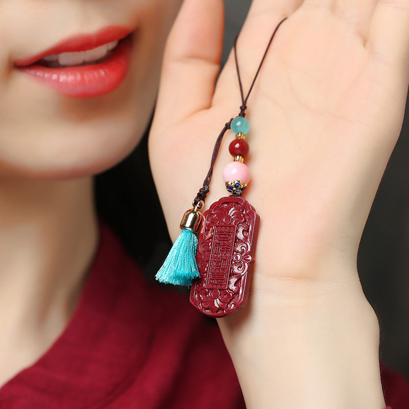 天然珠宝吉祥如意挂件包挂朱砂吊坠 恒跃项坠/吊坠