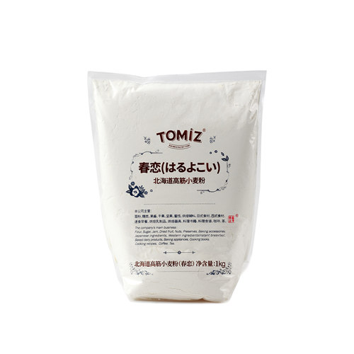 TOMIZ富泽商店春恋北海道高筋小麦粉1kg烘焙面包高筋面粉进口原料 - 图3