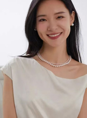 倪妮赵露思S925纯银珍珠颈链高级