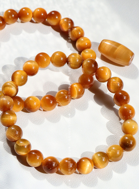 怀柔情侣虎眼石手串一图一物DIY