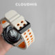 CLOUDHIS is suitable for Huawei GT5 watch strap gt4 watch marine two-color silicone strap watch4pro sports breathable high-end spring and summer new wristband GT2 men's and women's wristband GT6