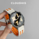 CLOUDHIS is suitable for Huawei GT5 watch strap gt4 watch marine two-color silicone strap watch4pro sports breathable high-end spring and summer new wristband GT2 men's and women's wristband GT6