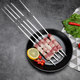 BBQ skewers stainless steel flat skewers barbecue utensils complete set