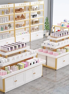 化妆品展示柜产品展示架柜台展示柜陈列柜展示柜展台玻璃展示柜