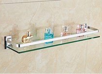 Wash-face wall-mounted tempered glass stiletto Mirror Cosmetic Depository of the Cosmetic Care of the Bathrooms Lower Bathroom Table 