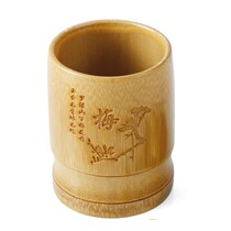 Home Old Nangzhu Bamboo Rice Bucket Measuring Rice Cup Spoon Rice Bucket Mail Cup Rising Meter bamboo Scoop Rice Cup
