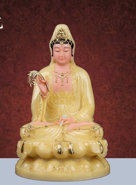 汉白玉佛像家用供奉摆件