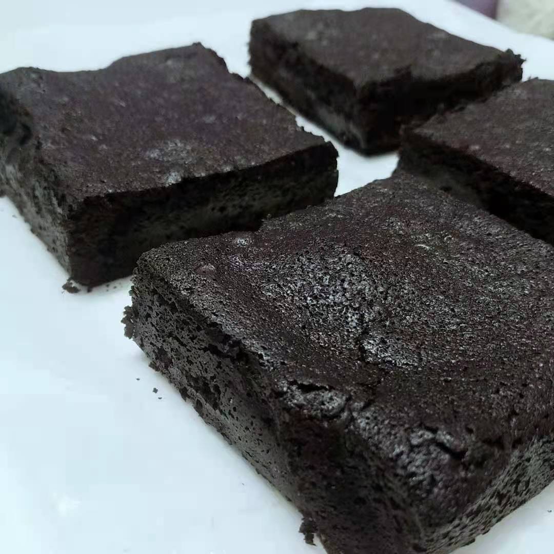 纯黑巧克力布朗尼蛋糕 Dark Chocolate Brownie 50％可可脂苦甜 - 图0