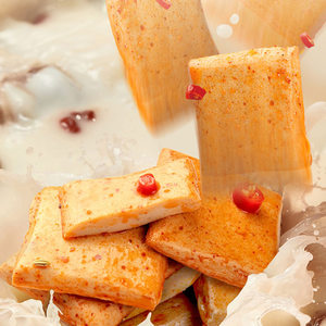 盐津铺子深海鱼豆腐豆腐干小包装麻辣豆干小年货零食小吃休闲食品