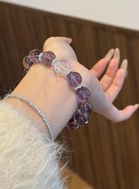 S925纯银紫水晶手串女款2025新款