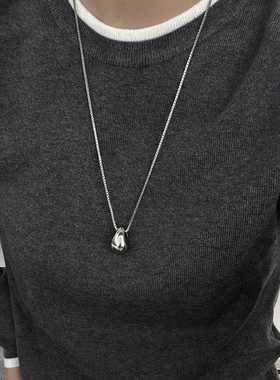 金属水滴项链女款2026新款毛衣链