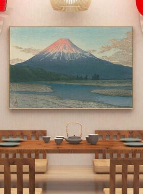 川濑巴水日式禅意挂画浮世绘雪景装饰画和风居酒屋日料店风景壁画