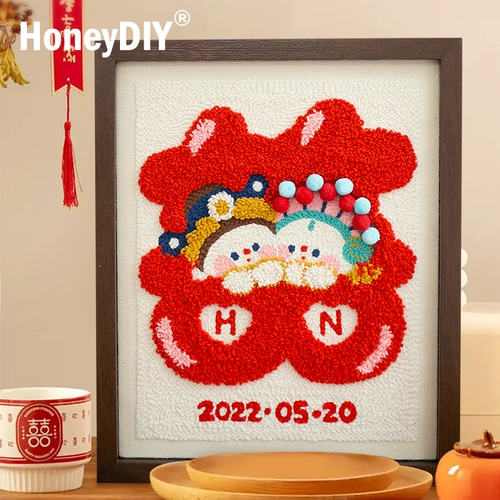 Хани Сингингю двойное счастье свадебные комнаты рисунки украшения счастливые слова