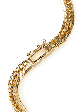 日本原产喜平链18K金项链现货