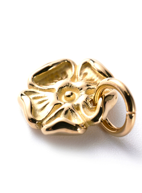 GODSUNS18K金玫瑰蔷薇花吊坠