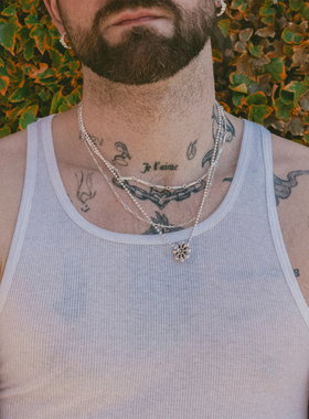 MAPLE潮流配饰单品素银几何项链