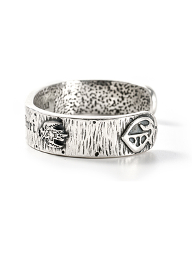 galcia男女925银英文刻字手镯