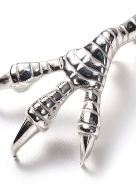 GODSUNS男纯银鹰爪项坠吊坠隔珠