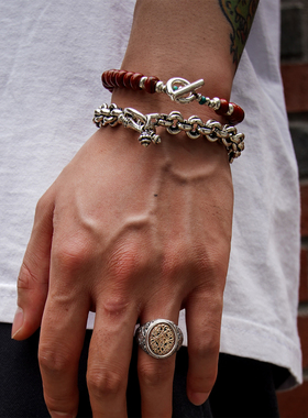 SUNKU39日本红碧玉手串手链男女