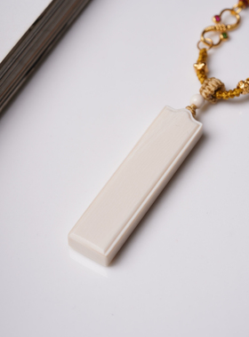 诚源猛犸象牙上上签吊坠项链女款毛衣链挂件