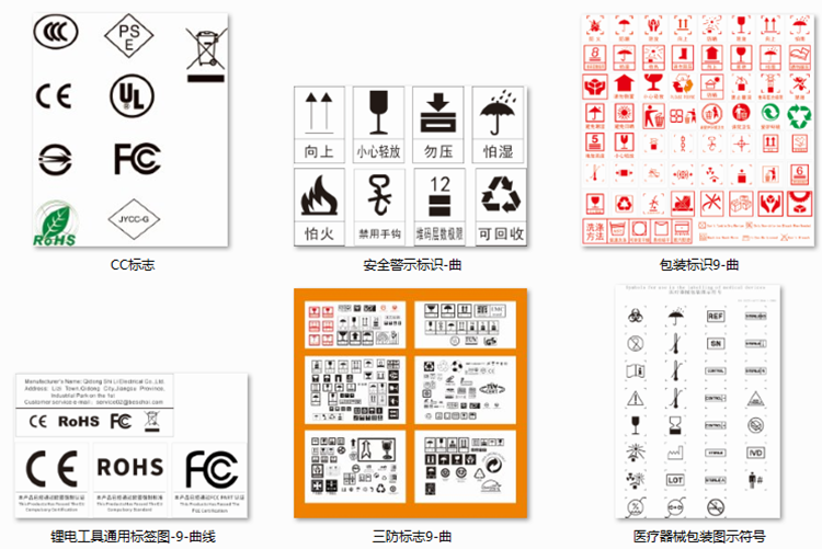 纸箱外包装矢量CDR安全标识运输警示标志AI图标库设计素材 EA516 - 图2