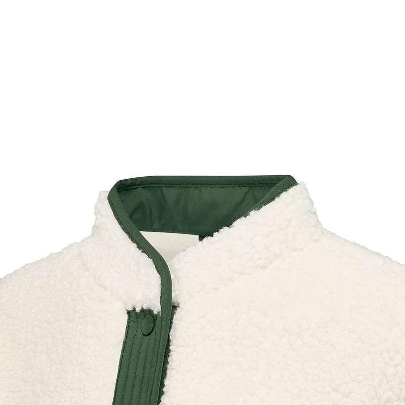 斯凯奇女子休闲摇粒绒外套秋冬新款宽松复古保暖运动茄克P425W210,淘宝优惠券,粉丝福利购,淘宝优惠卷