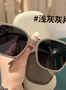 初明级感方圆框偏光墨镜女