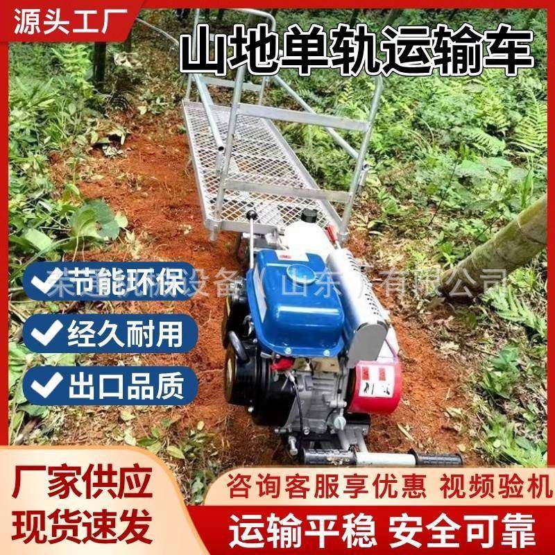 农用运输轨道车山地茶园果园单轨运输车爬坡载物汽油运输机,淘宝优惠券,粉丝福利购,淘宝优惠卷