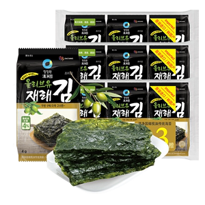 韩国清净园海苔片原装进口烤紫菜儿童包饭海苔橄榄油韩式即食零食