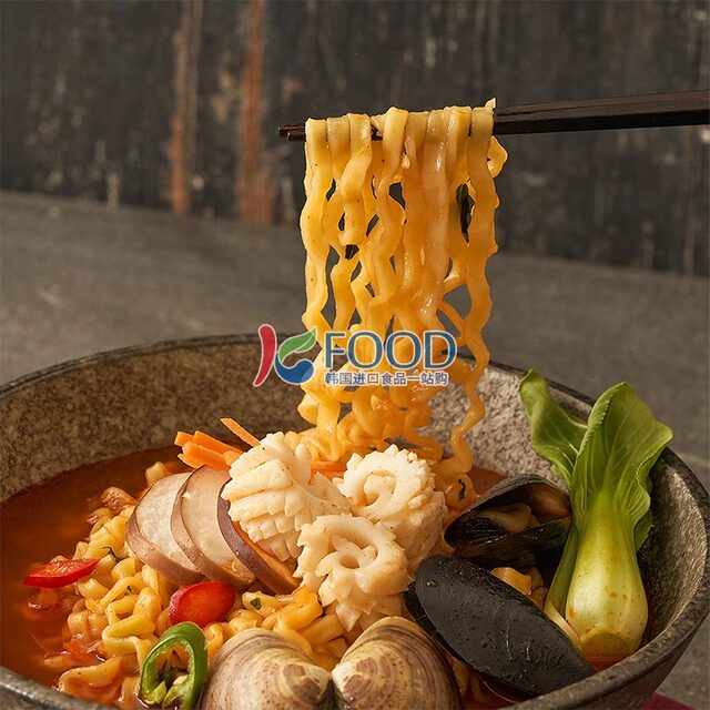 Seafood ramen cream tumbler Korean fast food