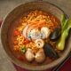 Seafood ramen cream tumbler Korean fast food