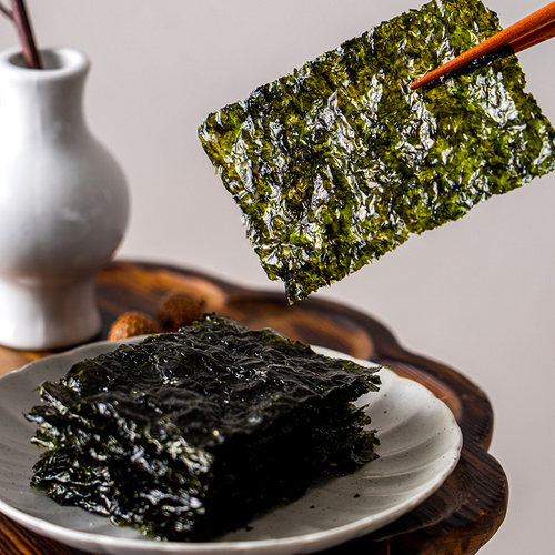 韩国进口东远橄榄油烤海苔片原装烤紫菜儿童即食零食寿司专用拌饭 - 图1