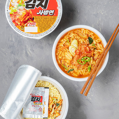 韩国进口农心牛肉碗面小桶装方便面辛拉面速食泡面泡菜辛奇杯面 - 图1
