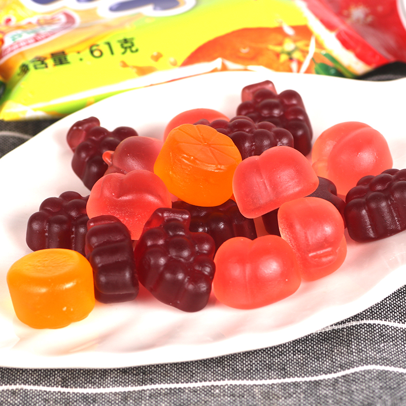 韩国进口乐天水果味软糖多种口味QQ糖儿童零食橡皮糖休闲糖果彩虹 - 图0
