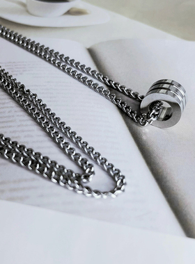 钛钢钛钢长款链男女百搭毛衣链