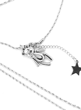 原创网红欧美ins可爱钛钢项链女