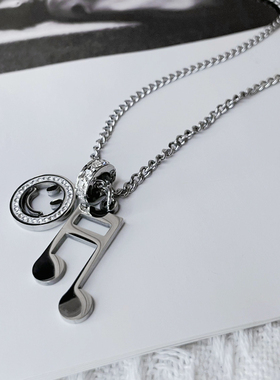 钛钢男女轻奢甜酷气质百搭项链