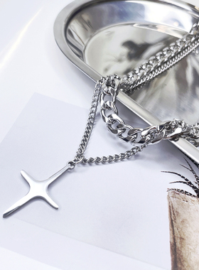 钛钢男女气质秋冬百搭项链