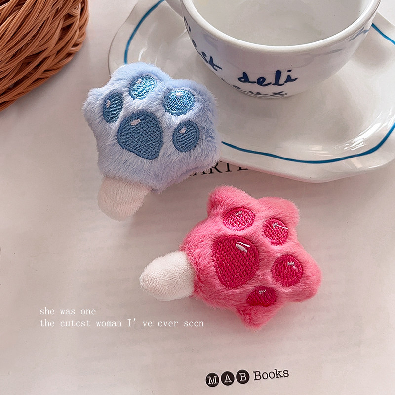 可爱疯狂动物城周边爪爪冰棍发夹毛绒猫爪卡通少女侧边刘海夹发饰,淘宝优惠券,粉丝福利购,淘宝优惠卷